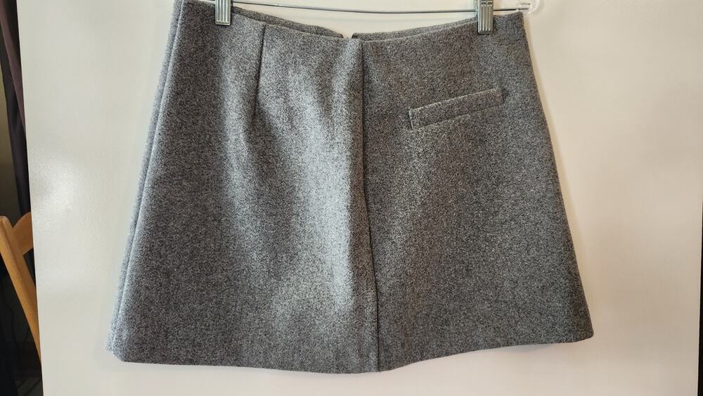 NWT A New Day Brushed Boucle Mini Skirt Heather Grey Sz 10 A-Line #408